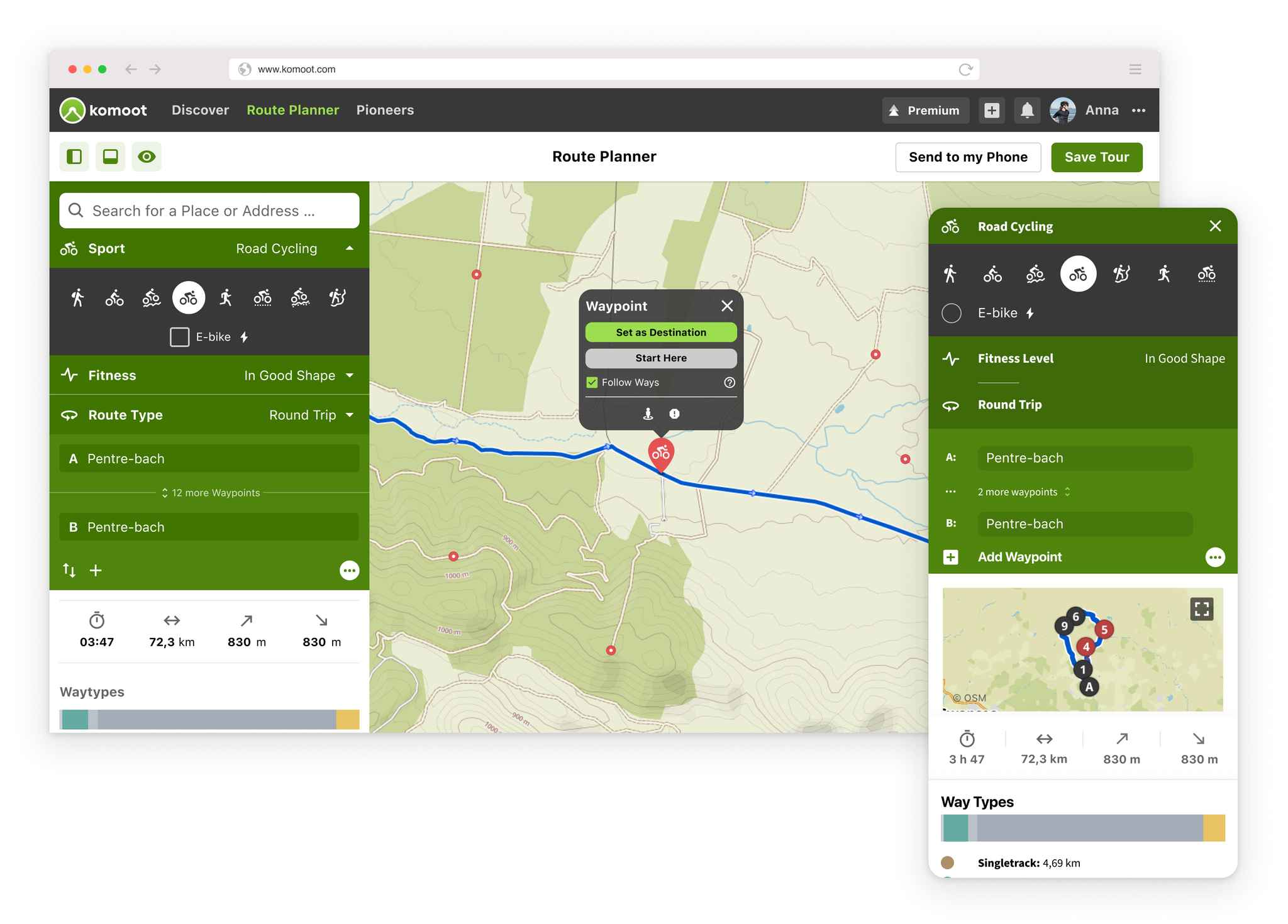 Road Cycling Route Planner Komoot | Find, Plan And Share Your Adventures