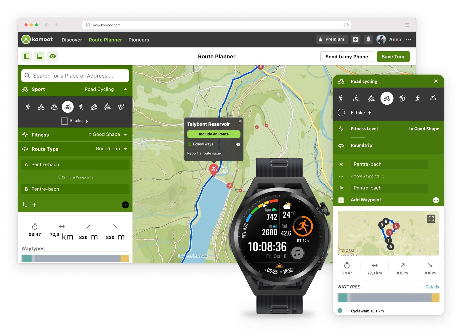 Randonnée avec GPS : en route avec la smartwatch