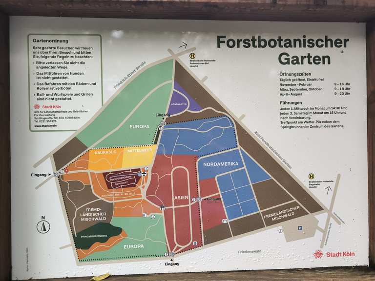 Forstbotanischer Garten & Rodenkirchen Wanderung Komoot