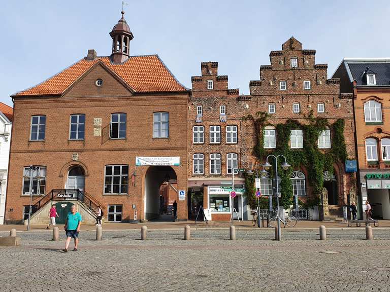 Husum Heimathafen Binnenhafen, Innenstadt und Schlosspark mit Theo