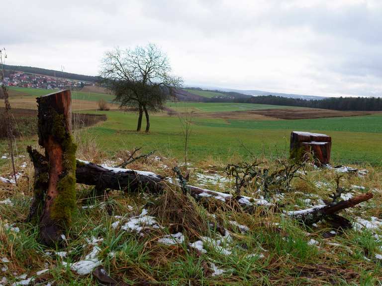 Rhön Hohenroth Windshausen Leutershausen Wanderung Komoot