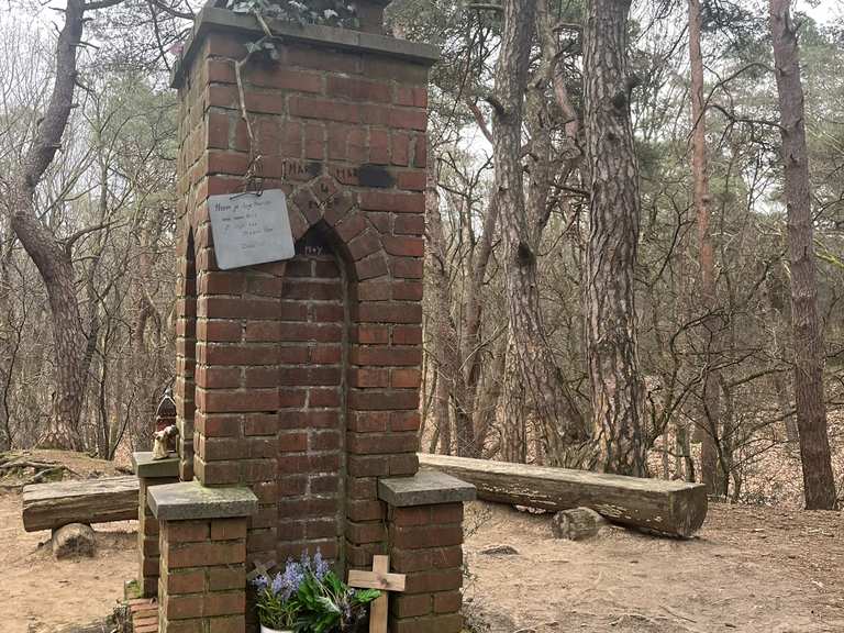 Oudsbergen duinengordel rode pijl hike Komoot