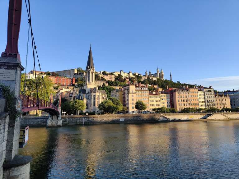 Lyon : Vieux Lyon, Fourvière, Théâtre Romain | run | Komoot