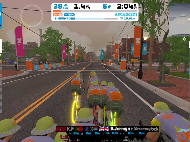 Zwift Group Ride Stage 7 Ride Tour de Zwift 2024 (C) on Richmond