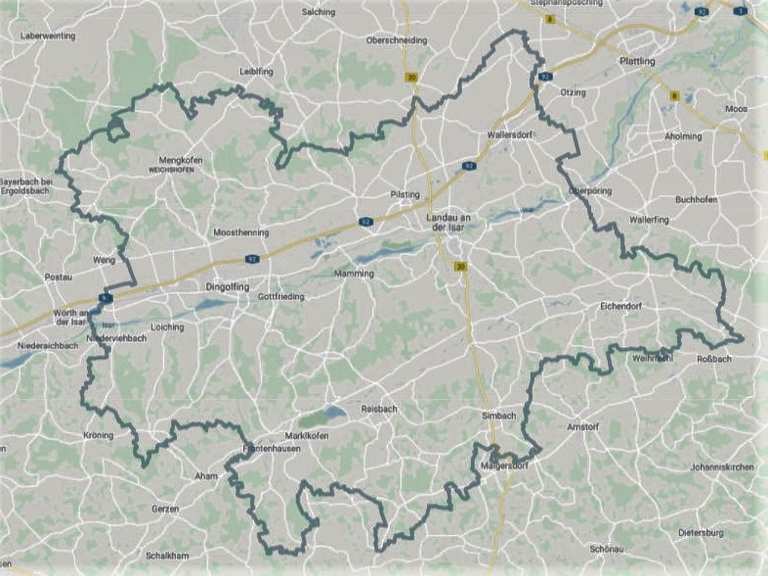 Unterwegs an den Grenzen des Landkreises > Dingolfing-Landau-Runde | Komoot