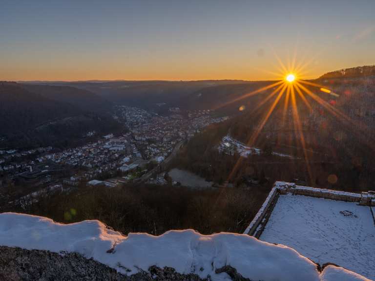 Bad Urach-Ruine Hohenurach-Wasserfälle (08.02.2023) | randonnée ...