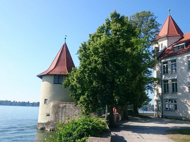 (Bodensee) Von Wasserburg zur Insel Lindau Wanderung Komoot