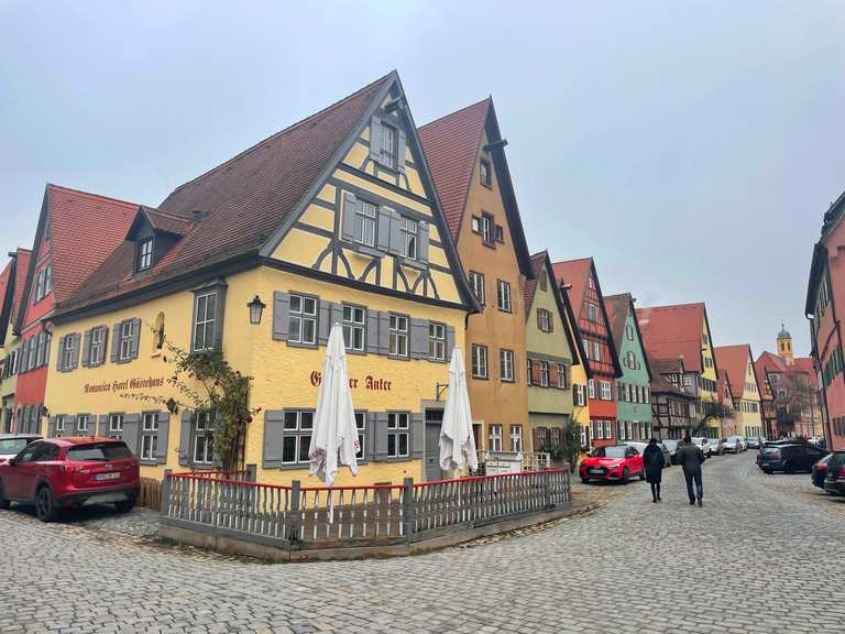 Dinkelsbühl die Stadt mit den vielen Türmen 🏰 Wanderung Komoot