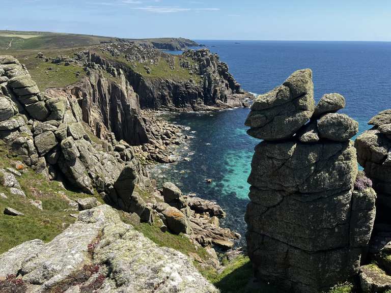 Pordenack Point Lion's Den loop from Lands End Car Park hike Komoot