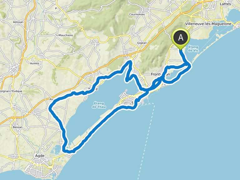 Tour De L étang De Thau à Vélo Tour de l'Etang de Thau à vélo | bike Tour | Komoot