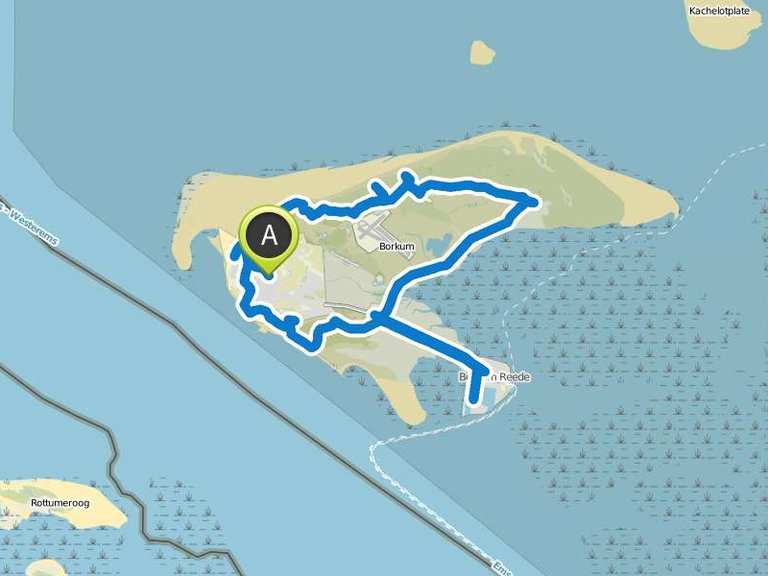 Borkum... einmal ganz rum | Fahrradtour | Komoot
