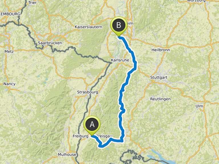 Singletrail map schwarzwald