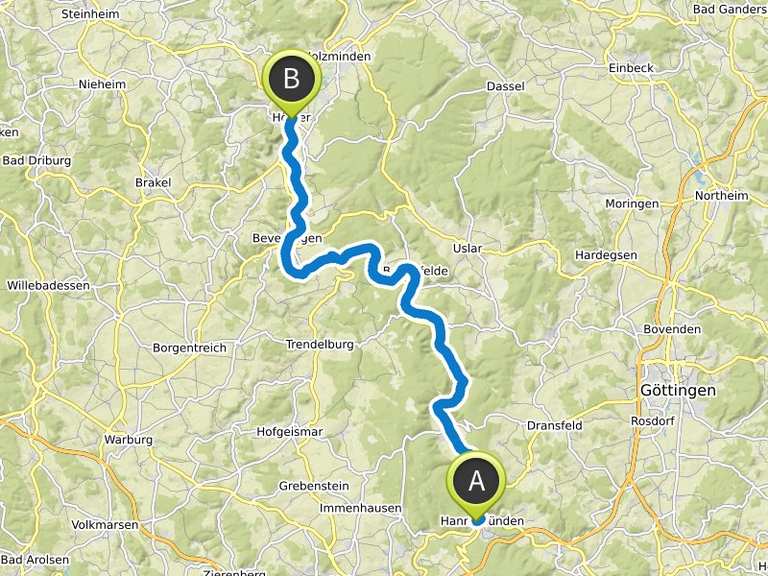 Radweg Deutsche Einheit - Etappe 11, Hannoversch Münden - Höxter