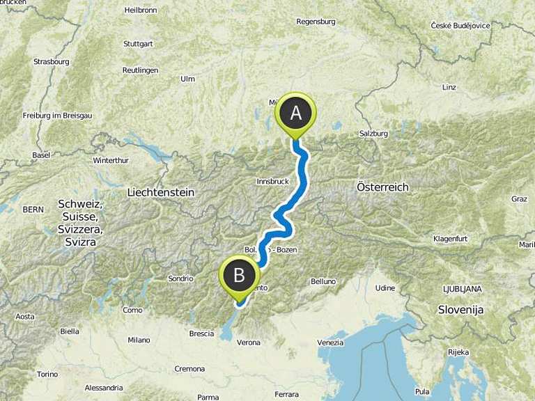 Singletrail map tegernsee