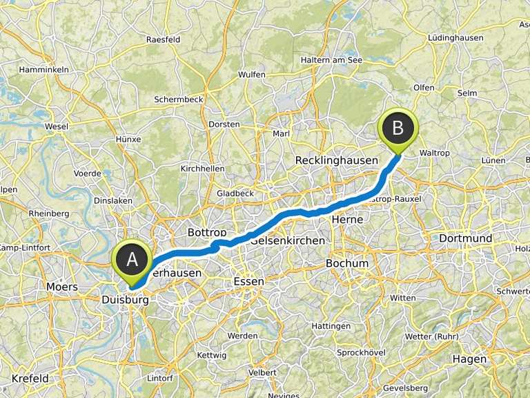 Radweg am Rhein-Herne-Kanal | bike Tour | Komoot