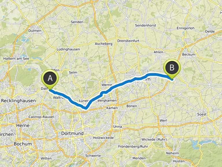 Radweg am DattelnHammKanal Fahrradtour Komoot