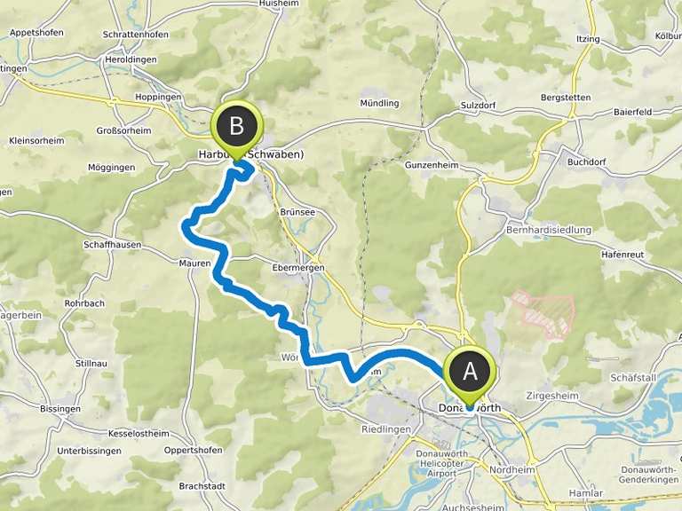 Etappe 1: Von Donauwörth bis Harburg – Albsteig (HW1) | Wanderung | Komoot Etappe 1: Von Donauwörth bis Harburg – Albsteig (HW1) | Wanderung | Komoot