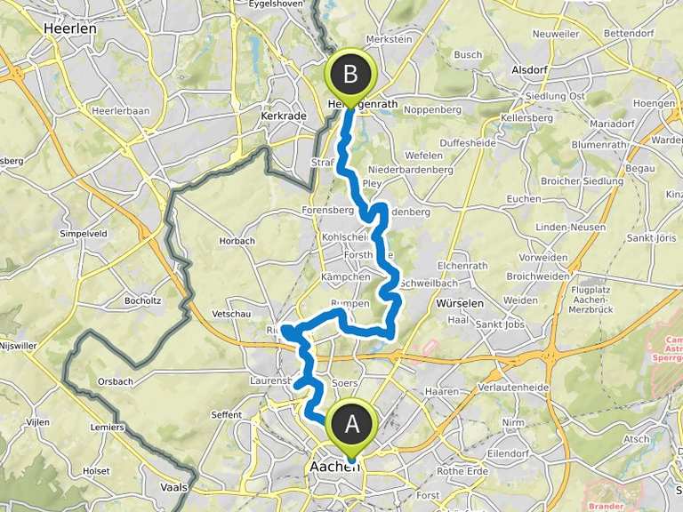 Wandern im Wurmtal: Aachen nach Herzogenrath (E8 Wanderweg) | Wanderung