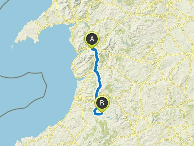 Stage 2 Dolgellau to Claerddu Bothy Wales North To South mountain
