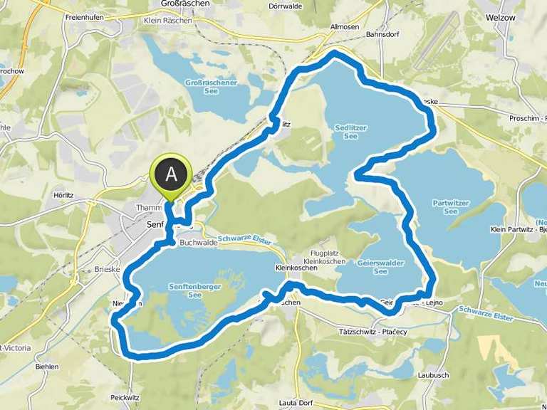 Fünf-Seen-Tour Senftenberger See | Fahrradtour | Komoot
