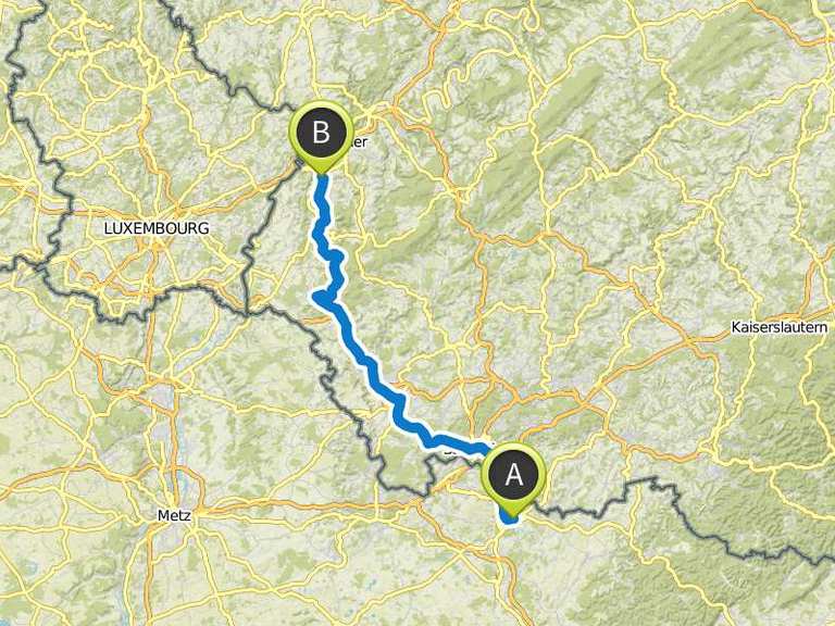 SaarRadweg Fahrradtour Komoot