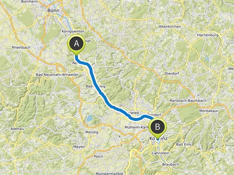 fahrrad tour von koblenz nach kürten