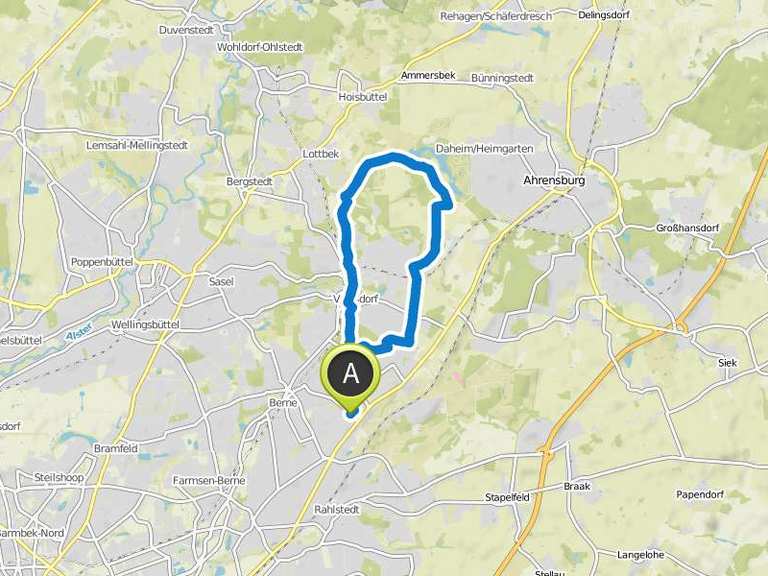 Volksdorf, Bredenbeker Teich, Gut Wulfsdorf Fahrradtour Komoot