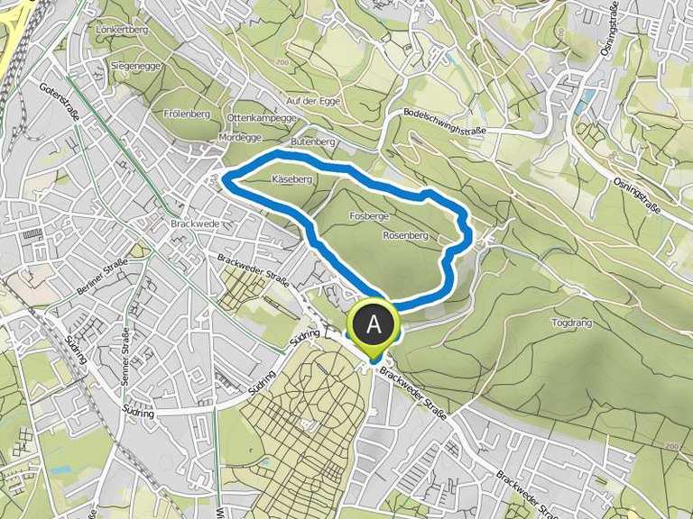 Bielefeld-Senne Parkplatz rund um Käseberg Rosenberg Spaziergang ...