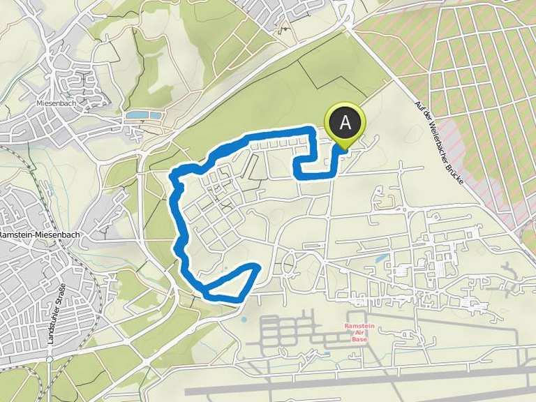 Ramstein Air Base Hercules Trail mountain bike ride Komoot