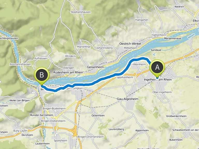 Von Mainz nach Bingen am Rhein Wanderung Komoot