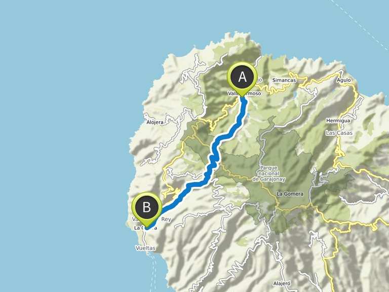 Gomera: von Vallehermoso über Las Hayas nach Valle Gran Rey | Wanderung Gomera: von Vallehermoso über Las Hayas nach Valle Gran Rey | Wanderung