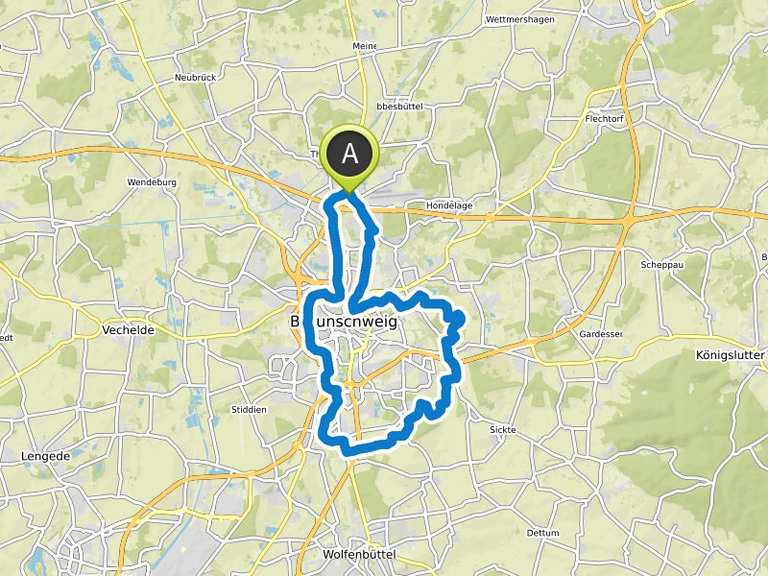 Auf dem Ringgleis umherum Braunschweig | Fahrradtour | Komoot