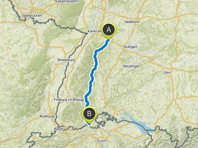 Singletrail map schwarzwald