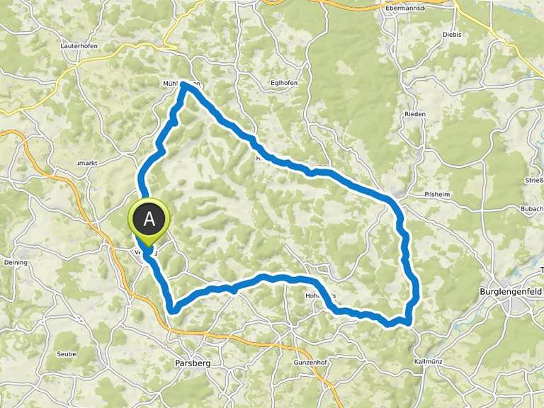 Rund um den Truppenübungsplatz Hohenfels | Fahrradtour | Komoot