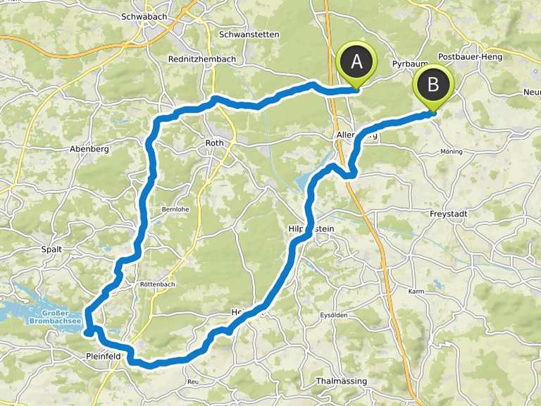 Brombachsee | Rennrad-Tour | Komoot