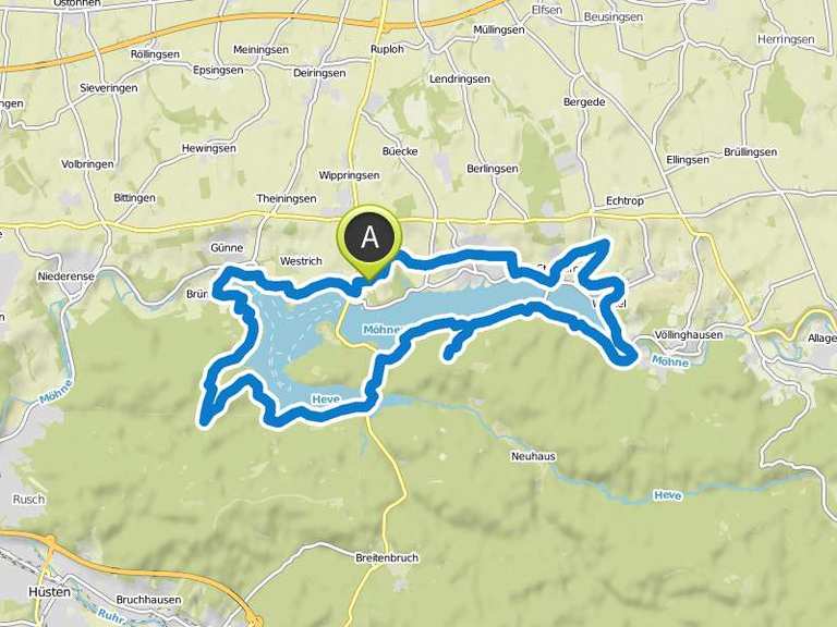 Möhnesee Umrundung | Fahrradtour | Komoot