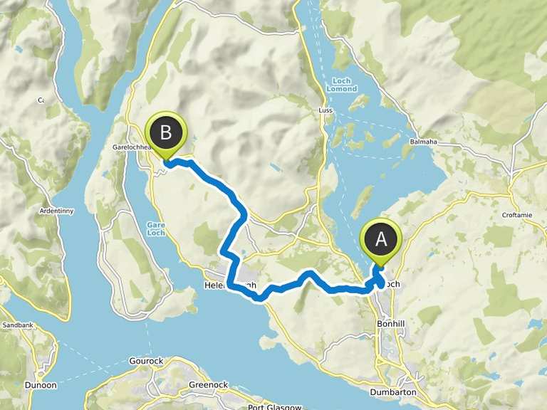 Stage 1 Balloch to Garelochhead — Three Lochs Way hike Komoot