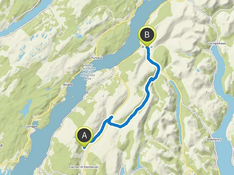 Stage 2 Glendaruel To Strachur Loch Lomond And Cowal Way Hike Komoot