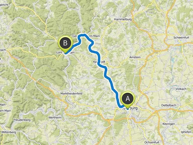 Main Tour 6 Von Würzburg nach Lohr Fahrradtour Komoot