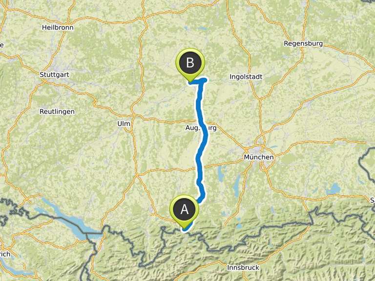 Lechradweg - Füssen nach Donauwörth | Mountainbike-Tour | Komoot