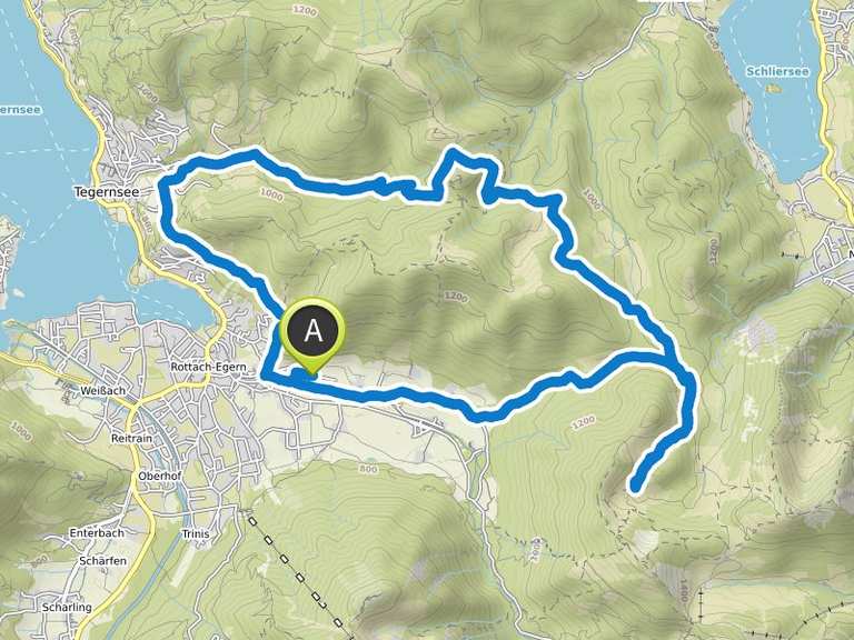 Singletrail map tegernsee