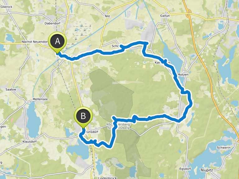 Brandenburg - Von Zossen über Kallinchen und Töpchin nach Wünsdorf