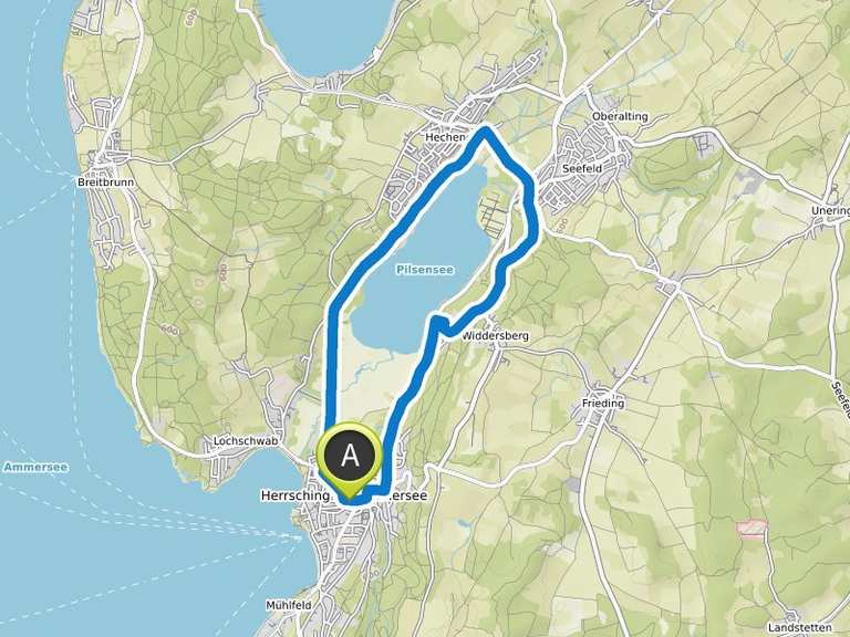 fahrrad tour schloss seefeld strandbad pilsensee
