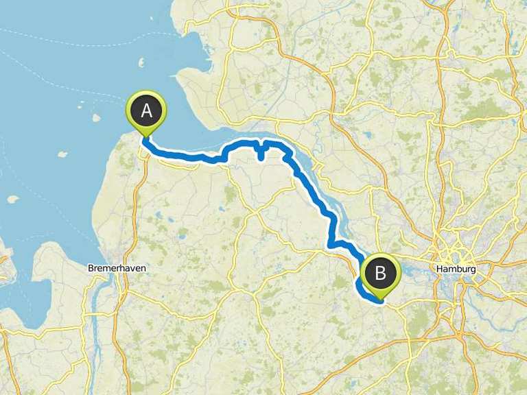 Von Cuxhaven nach Hamburg | Fahrradtour | Komoot