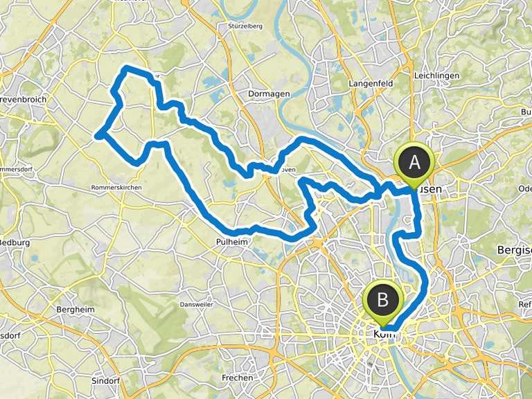 2020-06-08 von Leverkusen nach Köln | Fahrradtour | Komoot