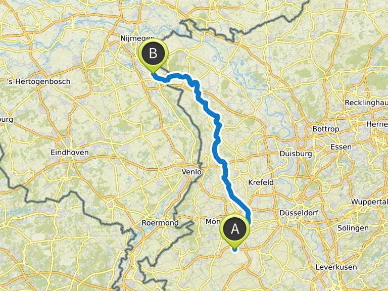 125 km Niers-Radweg MG bis Mündung in die Maas | Fahrradtour | Komoot