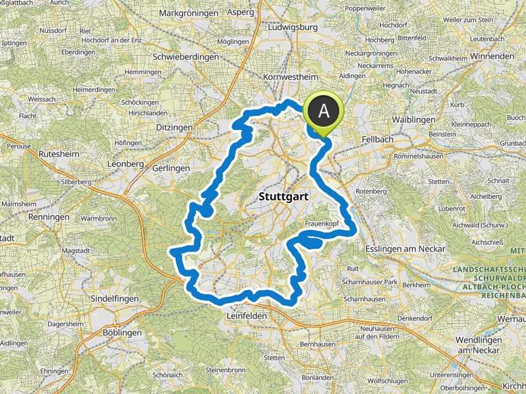 Radelthon Stuttgart | bike Tour | Komoot