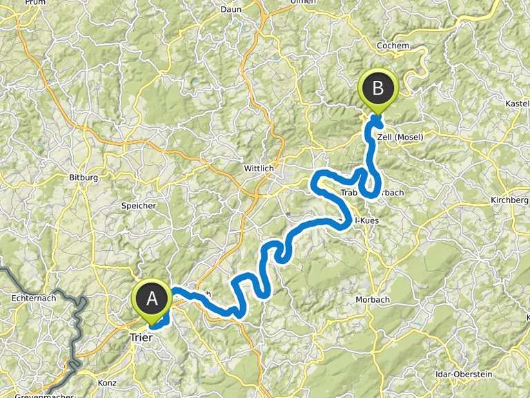 Moselradweg Trier Koblenz Fahrradtour Komoot