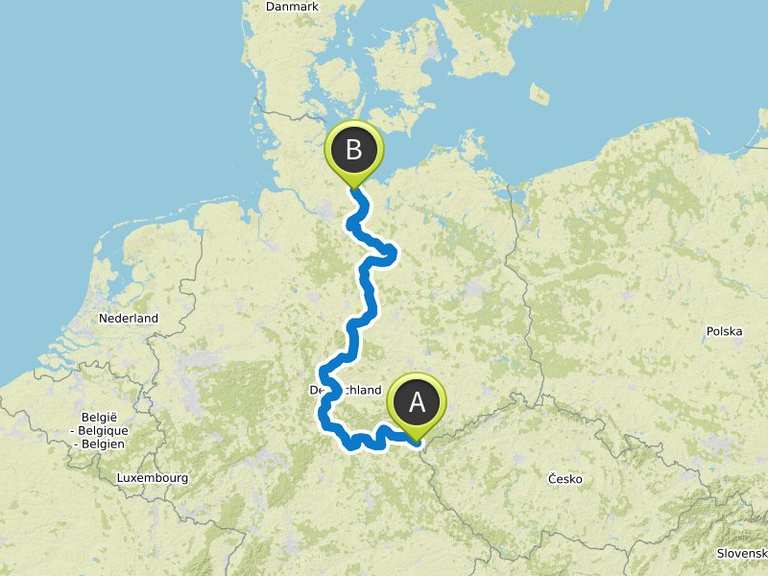 Deutsch-Deutscher Radweg Gesamt: Von der tschechischen Grenze nach ...