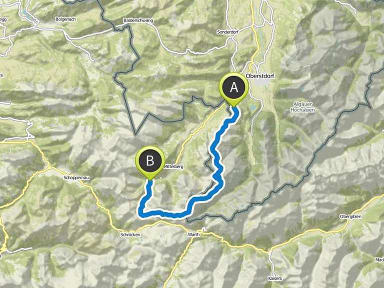 Hüttentour 3 Tage Kleinwalsertal Wanderung Komoot